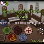 Knotwork Circle Rugs sims 4 cc