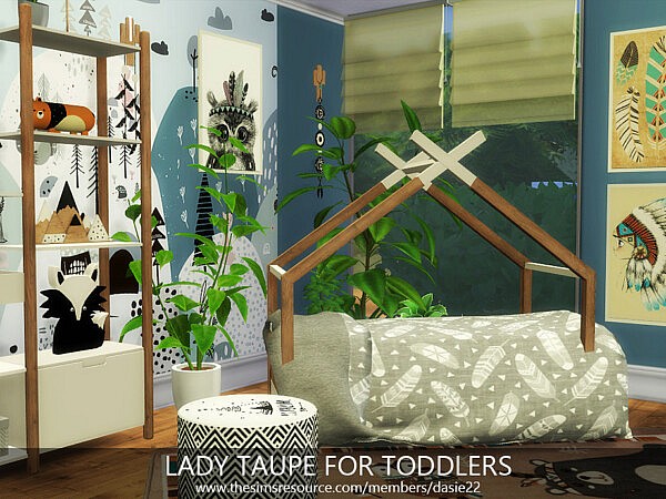 LADY TAUPE FOR TODDLERS sims 4 cc