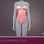 Leather Swimsuit sims 4 cc