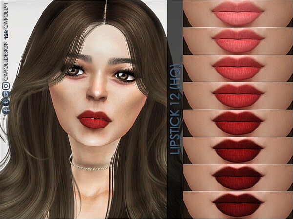 Lipstick 12 sims 4 cc