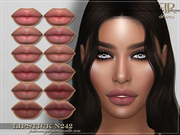 Lipstick N242 by FashionRoyaltySims from TSR