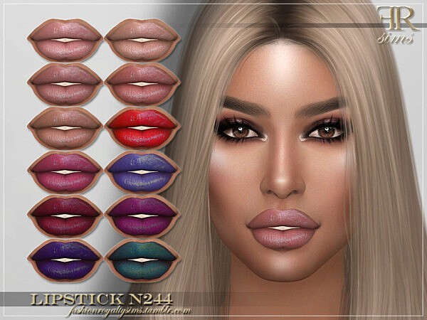 Lipstick N244 by FashionRoyaltySims from TSR
