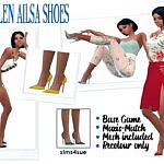 MADLENS AILSA SHOES sims 4 cc