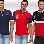 Men Polo Tshirts sims 4 cc