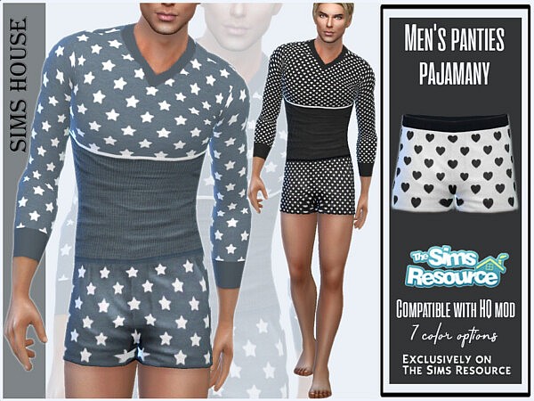 Men's panties pajamany by Sims House from TSR • Sims 4 Downloads