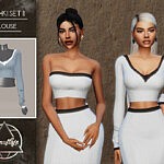 Meshki II Set Blouse sims 4 cc