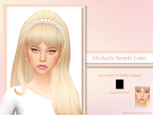 Michaela Simple Liner by LadySimmer94 from TSR