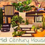 Mid Century House sims 4 cc