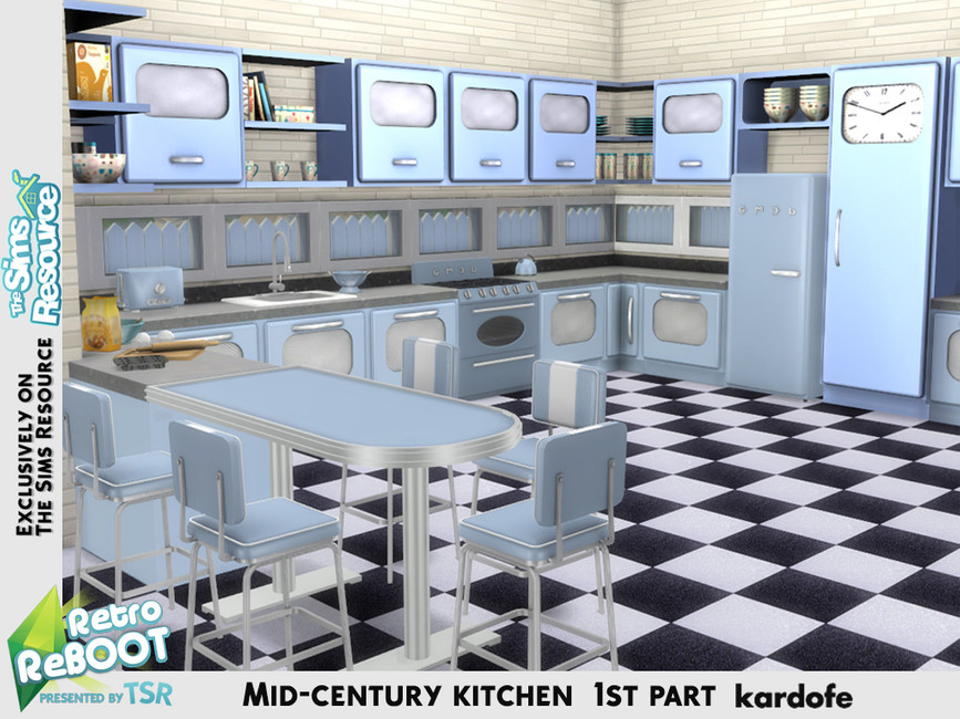 Mid-century kitchen 1st part by kardofe from TSR