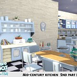 Mid century kitchen 2nd part sims 4 cc