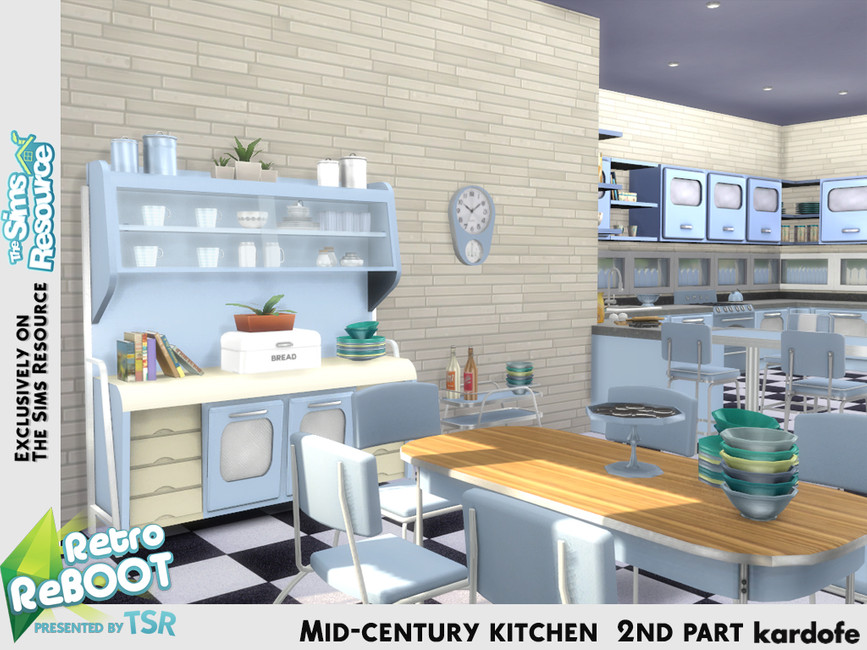 Sims 4 Mid Century Decor