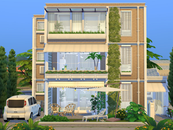 Modern Apartment House sims 4 cc