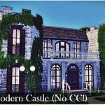 Modern Castle House sims 4 cc