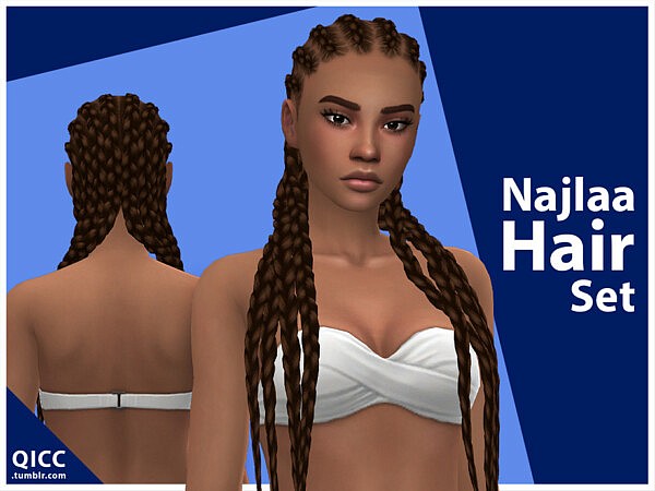 Najlaa Hair Set by qicc from TSR