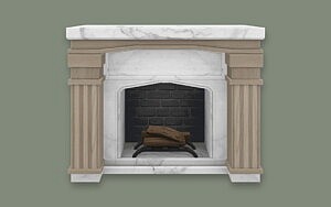 Neo Classical Fireplace sims 4 cc