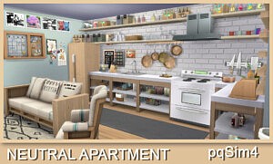 Neutral Apartment sims 4 cc