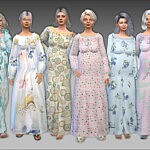 Nightgowns for seniors sims 4 cc