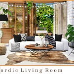 Nordic Living Room sims 4 cc