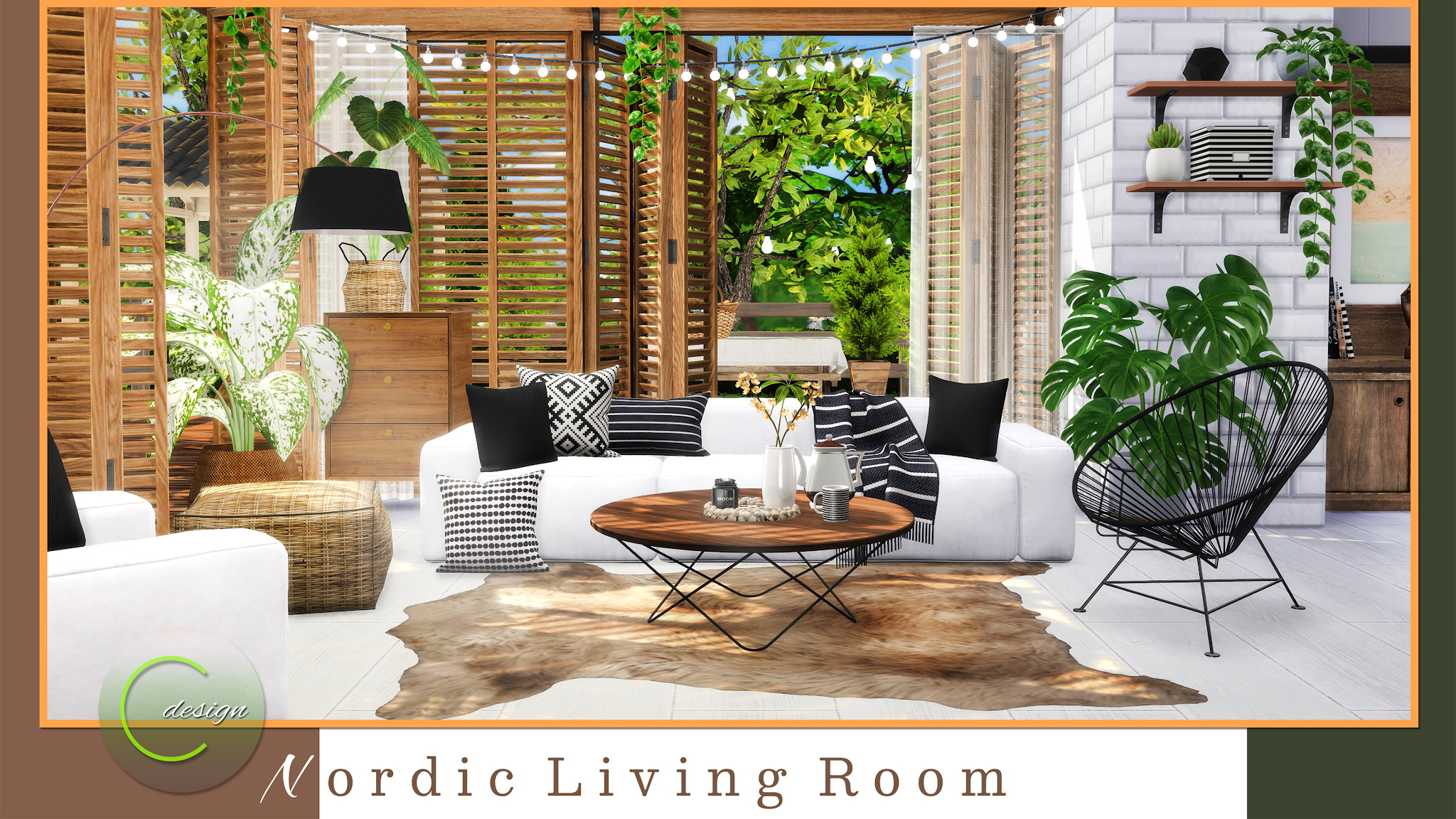 Nordic Living Room From Cross Design Sims 4 Downloads