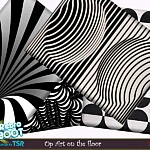 Op Art on the floor sims 4 cc