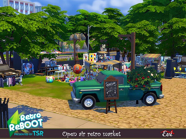 Open Air market sims 4 cc