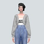 P9 Bolero Crop Top V2 sims 4 cc