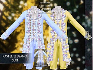 Pastel Elegant Suit sims 4 cc