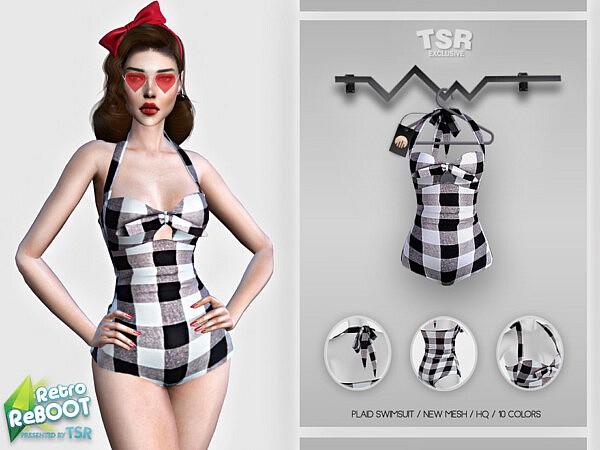 Plaid Swimsuit by busra tr from TSR