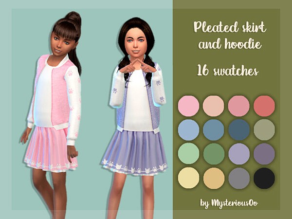 Pleated skirt with hoodie by MysteriousOo from TSR