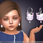 Princess Kitty Earrings For Toddlers sims 4 cc