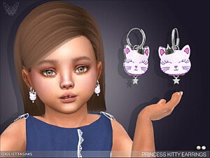 Princess Kitty Earrings For Toddlers sims 4 cc