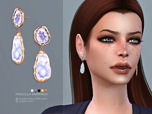 Priscilla earrings sims 4 cc