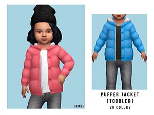 Puffer Jacket Toddler sims 4 cc