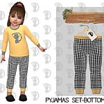 Pyjamas Set Bottom sims 4 cc