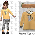 Pyjamas Set Top sims 4 cc