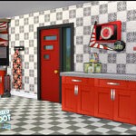 RR Kitchen Diner Set sims 4 cc