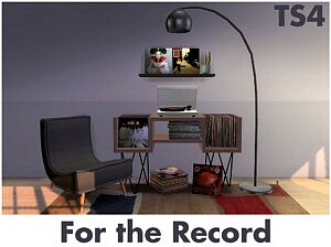 Record player and records sims 4 cc