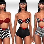 Retro Bikinies sims 4 cc