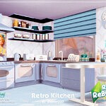 Retro Kitchen sims 4 cc