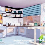 Retro Kitchen sims 4 cc1