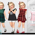 Retro ReBOOT 50s Dress for Toddler 01 sims 4 cc
