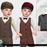 Retro ReBOOT 50s Vests for Toddler 01 sims 4 cc