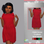 Retro ReBOOT Child dress Allana sims 4 cc