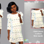 Retro ReBOOT Child dress Mary sims 4 cc