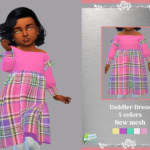 Retro ReBOOT Toddler Dress Lucia sims 4 cc