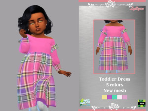 Retro ReBOOT Toddler Dress Lucia sims 4 cc