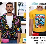 Retro T Shirt Accessory sims 4 cc