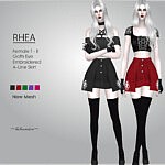 Rhea Mini Skirt sims 4 cc