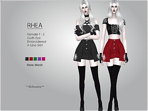 Rhea Mini Skirt sims 4 cc