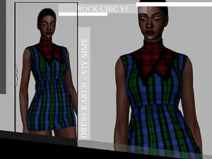 Rock Chic VI Dress Karen sims 4 cc